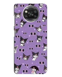 Чохол для Xiaomi POCO X3 з картинкою «Kuromi — патерн»