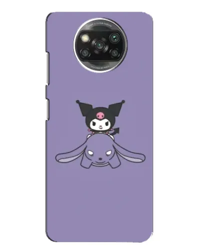 Чохол для Xiaomi POCO X3 з картинкою «Kuromi на ліловому фоні»