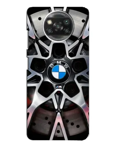Чехол для Xiaomi POCO X3 с картинкой «BMW — деталь диска»