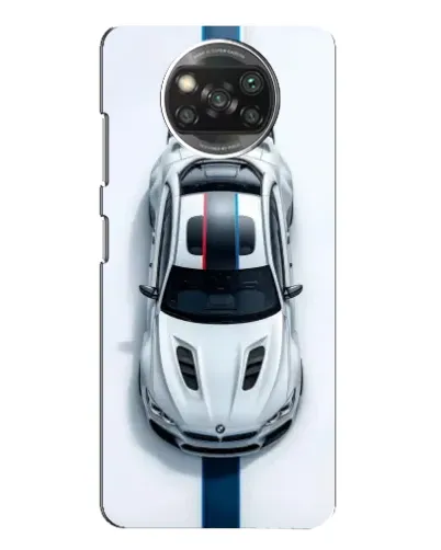 Чехол для Xiaomi POCO X3 с картинкой «Вид сверху — BMW M»