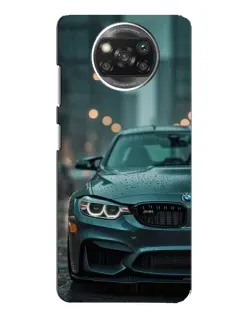 Чехол для Xiaomi POCO X3 с картинкой «BMW в огнях города»