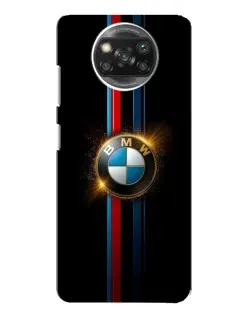 Чехол для Xiaomi POCO X3 с картинкой «BMW M-Power неон»