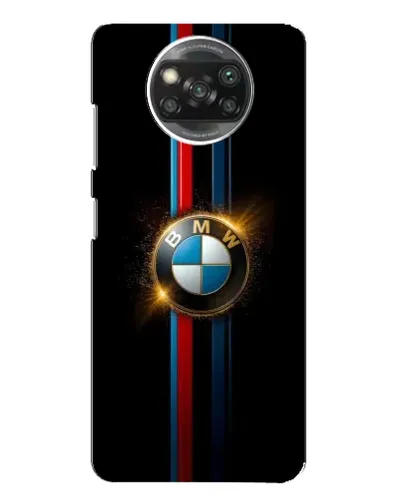 Чехол для Xiaomi POCO X3 с картинкой «BMW M-Power неон»