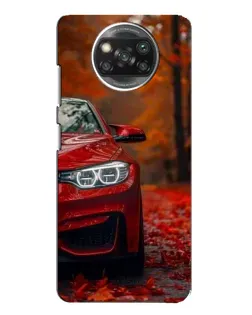 Чехол для Xiaomi POCO X3 с картинкой «Осенняя BMW M4»