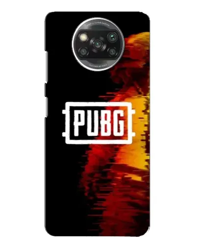 Чехол для Xiaomi POCO X3 с картинкой «Яркий логотип PUBG»