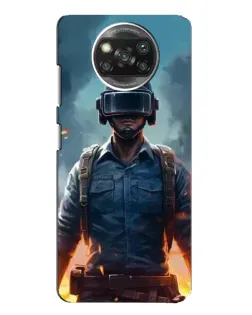 Чехол для Xiaomi POCO X3 с картинкой «PUBG — реалистичный герой»