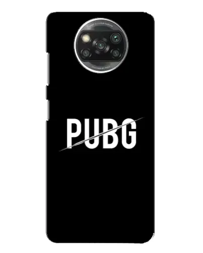 Чехол для Xiaomi POCO X3 с картинкой «PUBG — белый логотип»