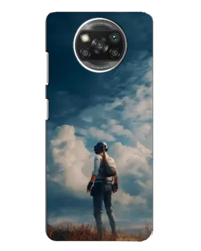 Чехол для Xiaomi POCO X3 с картинкой «Герой PUBG на скале»
