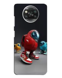 Чехол для Xiaomi POCO X3 с картинкой «Among Us — 3D стиль»