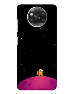 Чехол для Xiaomi POCO X3 с картинкой «Одинокий герой на планете»