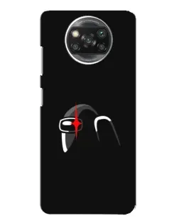 Чехол для Xiaomi POCO X3 с картинкой «Among Us шлем»