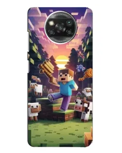 Чохол для Xiaomi POCO X3 з картинкою «Стів на фермі» Чохол для Xiaomi POCO X3 з картинкою «Стів на фермі»