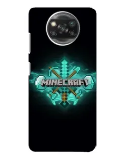 Чохол для Xiaomi POCO X3 з картинкою «Minecraft Diamond лого»