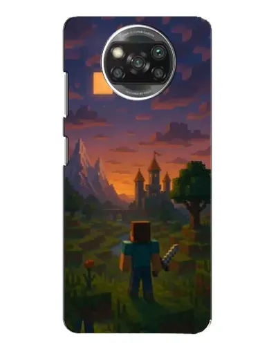 Чохол для Xiaomi POCO X3 з картинкою «Стів біля вежі» Чохол для Xiaomi POCO X3 з картинкою «Стів біля вежі»
