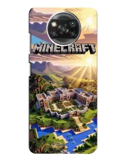 Чохол для Xiaomi POCO X3 з картинкою «Minecraft панорама»