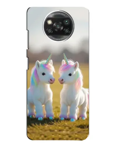 Чехол для Xiaomi POCO X3 с картинкой «Пара единорогов» Чехол для Xiaomi POCO X3 с картинкой «Пара единорогов»