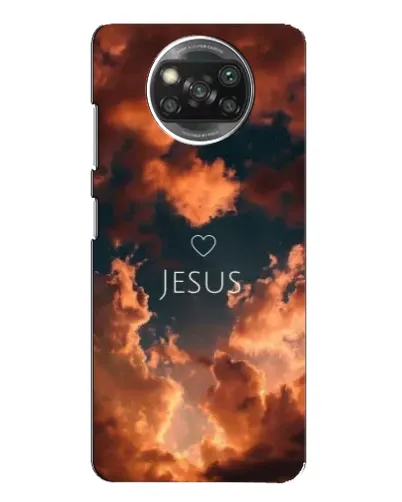 Чохол для Xiaomi POCO X3 з картинкою «Сяйво Імені Jesus»