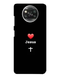 Чохол для Xiaomi POCO X3 з картинкою «Серце - Jesus»