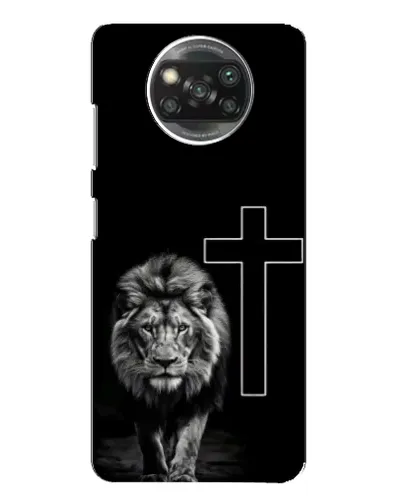 Чохол для Xiaomi POCO X3 з картинкою «Лев та Хрест»