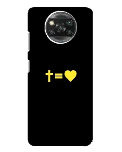 Чохол для Xiaomi POCO X3 з картинкою «Серце та Хрест»