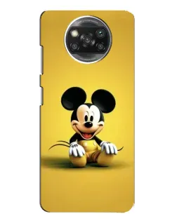 Чехол для Xiaomi POCO X3 с картинкой «Микки на желтом»