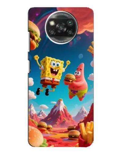 Чехол для Xiaomi POCO X3 с картинкой «Космический фастфуд»
