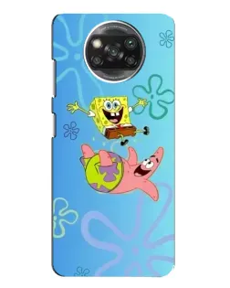 Чехол для Xiaomi POCO X3 с картинкой «Спанч Боб и Патрик»