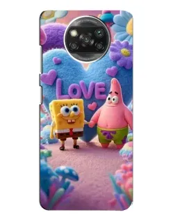 Чехол для Xiaomi POCO X3 с картинкой «Губка Боб Патрик»