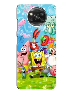 Чохол для Xiaomi POCO X3 з картинкою «Губка Боб та друзі» Чохол для Xiaomi POCO X3 з картинкою «Губка Боб та друзі»
