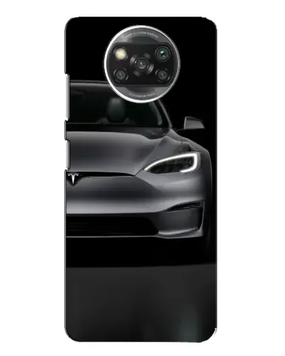 Чехол для Xiaomi POCO X3 с картинкой «Tesla Model S Look»