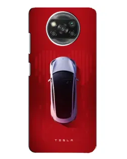 Чохол для Xiaomi POCO X3 з картинкою «Tesla Top View»