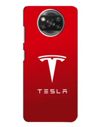 Чехол для Xiaomi POCO X3 с картинкой «Tesla Red Classic»