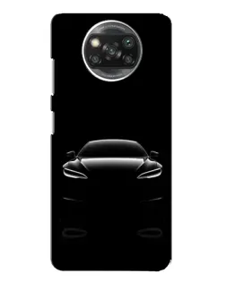Чохол для Xiaomi POCO X3 з картинкою «Силует Tesla Night»