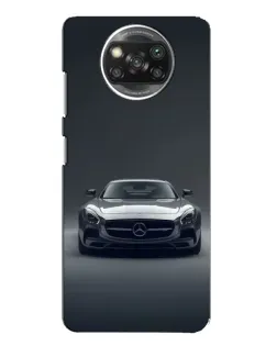 Чехол для Xiaomi POCO X3 с картинкой «Mercedes на черном»