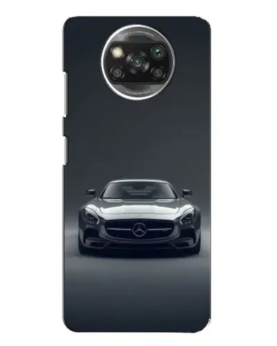 Чехол для Xiaomi POCO X3 с картинкой «Mercedes на черном»