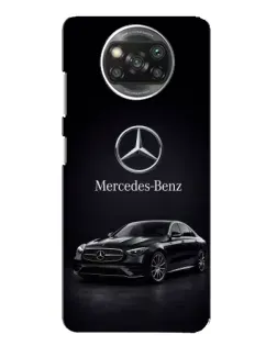 Чехол для Xiaomi POCO X3 с картинкой «Mercedes — решетка радиатора»