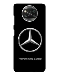 Чехол для Xiaomi POCO X3 с картинкой «Mercedes Silver Logo»