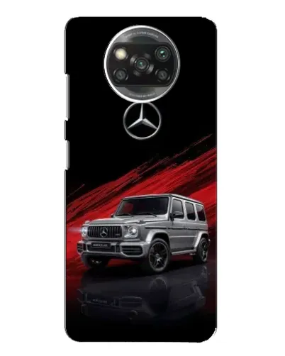 Чехол для Xiaomi POCO X3 с картинкой «Mercedes G-Class красный»