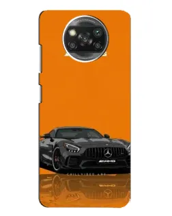 Чехол для Xiaomi POCO X3 с картинкой «Оранжевый Mercedes AMG»
