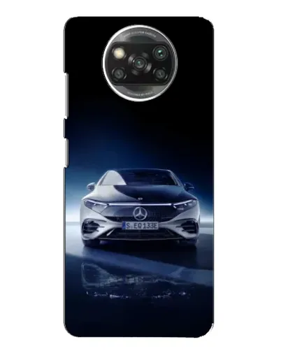 Чехол для Xiaomi POCO X3 с картинкой «Ночной Mercedes EQ»