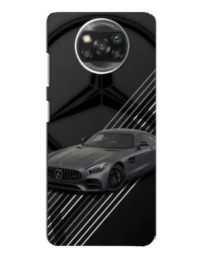 Чехол для Xiaomi POCO X3 с картинкой «Mercedes AMG — графика»