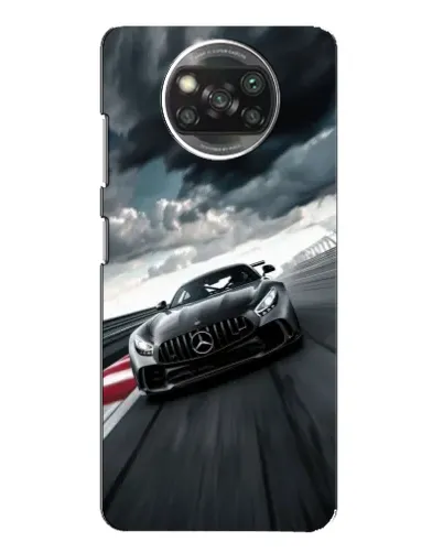 Чехол для Xiaomi POCO X3 с картинкой «Гоночный Mercedes AMG»