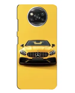 Чехол для Xiaomi POCO X3 с картинкой «Желтый Mercedes GT»
