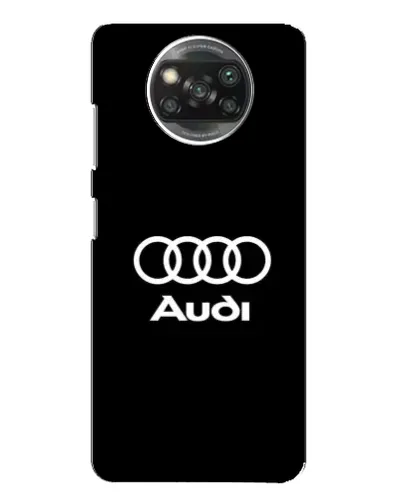 Чехол для Xiaomi POCO X3 с картинкой «Классическое лого Audi»