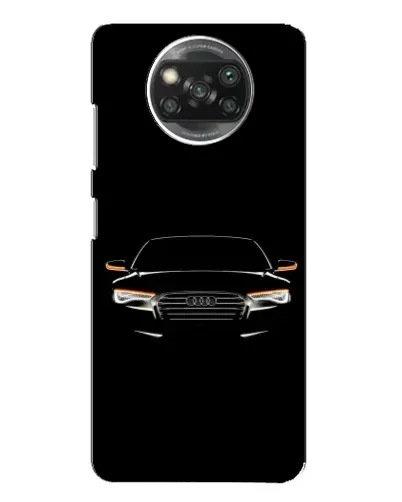 Чехол для Xiaomi POCO X3 с картинкой «Audi — ночной контур»