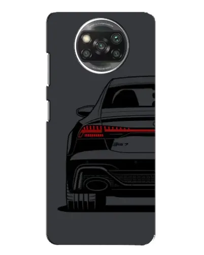 Чехол для Xiaomi POCO X3 с картинкой «Задняя часть Audi — арт»