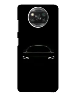 Чехол для Xiaomi POCO X3 с картинкой «Взгляд Audi в темноте»