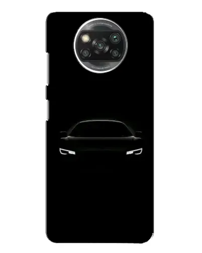 Чехол для Xiaomi POCO X3 с картинкой «Взгляд Audi в темноте»