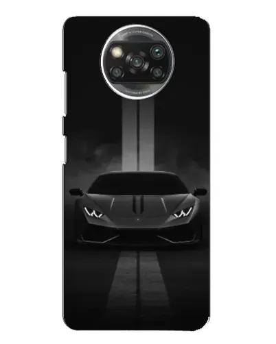 Чохол для Xiaomi POCO X3 з картинкою «Lamborghini симетрія доріг»