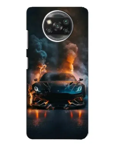 Чохол для Xiaomi POCO X3 з картинкою «Lamborghini димна естетика»